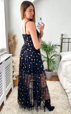 Hot Sale ???? Lace & Beads Poppy Midaxi ???? Dress In Black ❤️