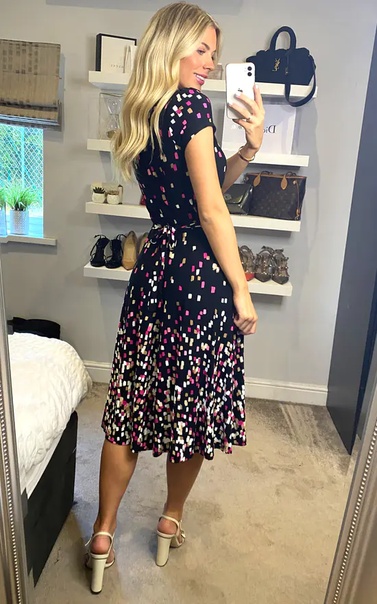 Top 10 ???? JOLIE MOI Sasha Midi ???? Dress, Black Multi ✔️