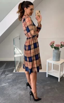 Top 10 ✔️ Shikha London High Neck Midi ???? Dress In Beige ????