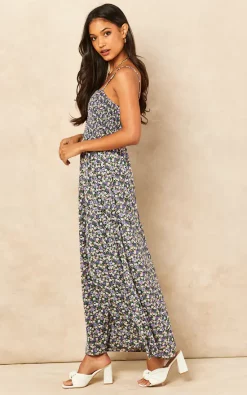 Coupon ???? Gini London Lilac Ditsy Shirred Strappy Midaxi ???? Dress ❤️ -Zack Sales Store 2022 03 15 TOM Julia BlueVanilla15315