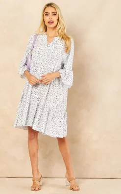 Coupon ✨ Lucy Sparks White Floral Print Ruffled ???? Dress ???? -Zack Sales Store 2022 06 07 Jen Amy LucySparks42249