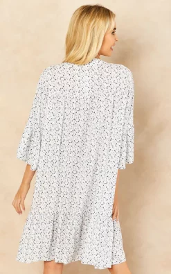 Coupon ✨ Lucy Sparks White Floral Print Ruffled ???? Dress ???? -Zack Sales Store 2022 06 07 Jen Amy LucySparks42281