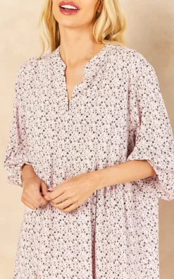 Buy ???? Lucy Sparks Pink Floral Print Ruffled ???? Dress ????