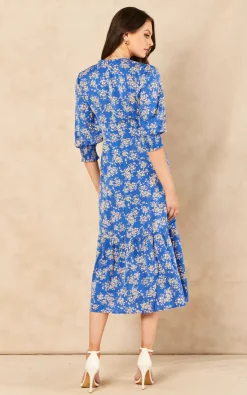 Wholesale ???? Bella And Blue Tiered Floral Midi ???? Dress In Blue ???? -Zack Sales Store 2022 06 14 Jem SallyAnne Bella Blue46748
