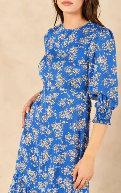 Wholesale ???? Bella And Blue Tiered Floral Midi ???? Dress In Blue ???? -Zack Sales Store 2022 06 14 Jem SallyAnne Bella Blue46755