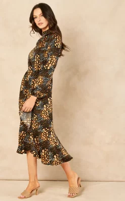 Cheapest ???? Blue Vanilla Blouson Elasticated Wrap Midi ???? Dress ❤️ -Zack Sales Store 2022 06 14 Jen SallyAnn BlueVanilla43693