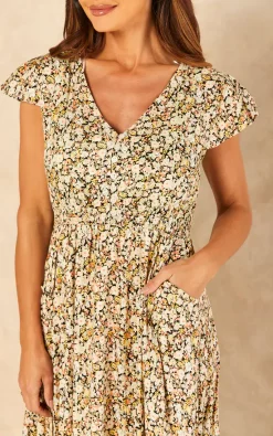 Wholesale ???? Blue Vanilla Francesca Button Through Midi ???? Dress ????