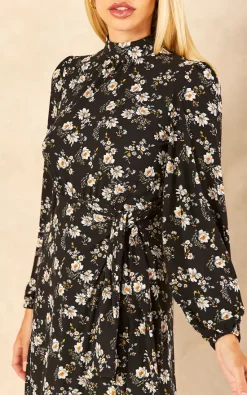 New ???? Blue Vanilla Tie Wrap ???? Dress Midi ???? Dress ????