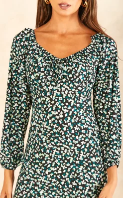 Best deal ???? Blue Vanilla Tie Front Sweetheart Midi ???? Dress ????