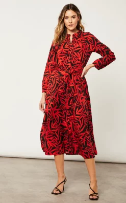 New ✨ Kate & Pippa Capri Midi ???? Dress In Black / Red Leaf ???? -Zack Sales Store 2022 09 27 Jen Meg KateAndPippa3329