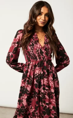 Promo ❤️ Blue Vanilla Shirred Bust Wrap Midi ???? Dress ???? -Zack Sales Store 2022 09 27 Jen Shree BlueVanilla1733