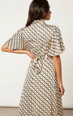 Budget ???? Blue Vanilla Cowl Neck Midi ???? Dress With Angel Sleeve ???? -Zack Sales Store 2022 09 27 Jen Shree BlueVanilla2449