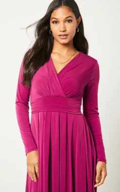 Buy ???? Jenerique Long Belt Maxi ???? Dress In Plain Fuchsia ???? -Zack Sales Store 2022 10 04 Jen Julia Jenerique2792