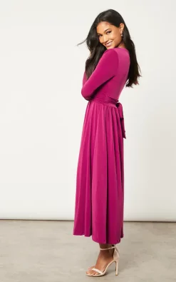 Buy ???? Jenerique Long Belt Maxi ???? Dress In Plain Fuchsia ???? -Zack Sales Store 2022 10 04 Jen Julia Jenerique2802