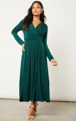 Promo ???? Jenerique Long Belt Maxi ???? Dress In Dark Green ???? -Zack Sales Store 2022 10 04 Jen Julia Jenerique2876