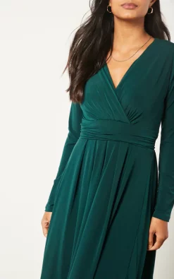Promo ???? Jenerique Long Belt Maxi ???? Dress In Dark Green ???? -Zack Sales Store 2022 10 04 Jen Julia Jenerique2881