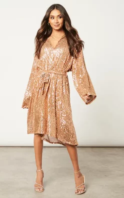 Flash Sale ???? Kit And Kaboodal Francois Sequin Belt ???? Dress Rose Gold ???? -Zack Sales Store 2022 10 04 Jen Shree KitandKaboodle4439