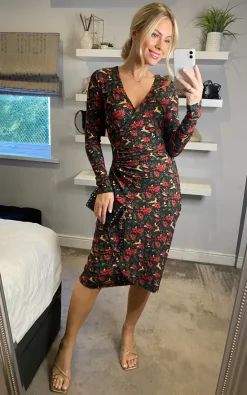 New ???? Joe Browns Fabulously Festive Green Wrap ???? Dress ????