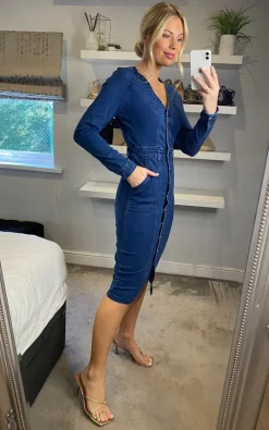 Deals ⭐ Joe Browns Stunning Denim ???? Dress ???? -Zack Sales Store 2022 10 19 Sasha JoeBrowns76