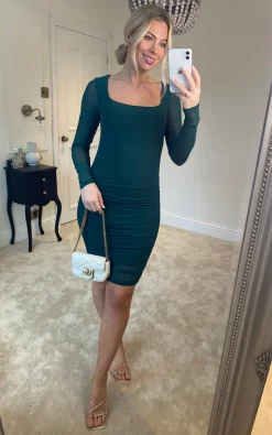 New ???? APRICOT Green Mesh Bodycon ???? Dress ????