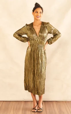 Best reviews of ???? Blue Vanilla Plisse V Neck Elasticated Midi ???? Dress ???? -Zack Sales Store 2022 11 08 Jen Julia BlueVanilla15700