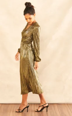 Best reviews of ???? Blue Vanilla Plisse V Neck Elasticated Midi ???? Dress ???? -Zack Sales Store 2022 11 08 Jen Julia BlueVanilla15710