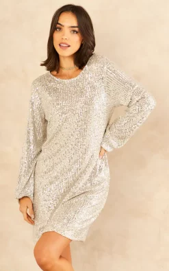 Best deal ???? KURT MULLER Black Long Sleeve Full Sequin Embellished Midi Tunic ???? Dress ???? -Zack Sales Store 2022 11 16 Tom Mollie KurtMuller20377