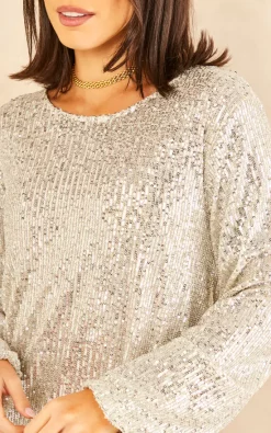 Best deal ???? KURT MULLER Black Long Sleeve Full Sequin Embellished Midi Tunic ???? Dress ???? -Zack Sales Store 2022 11 16 Tom Mollie KurtMuller20391