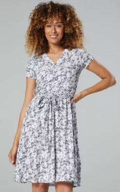 Discount ???? Happy Mama Maternity Wrap Nursing ???? Dress In Flower Print ????