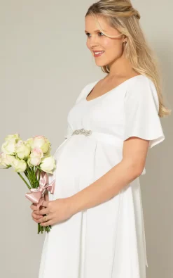 Buy ???? Tiffany Rose Maternity Abigail Bridal ???? Dress In Ivory ????