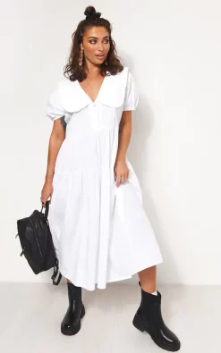 Deals ???? The Fashion Bible Chloe White Midi ???? Dress ????
