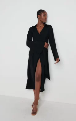 Discount ⭐ Pretty Lavish Janessa Wrap ???? Dress Black ????