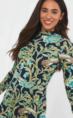 Promo ???? Joe Browns Fabulous Floral Mini Green Skater ???? Dress ????