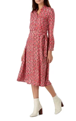 Cheapest ???? Ruby Rocks Red Snake Print Skater ???? Shirt ???? Dress ????