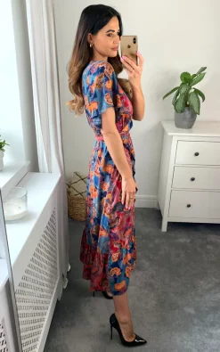 Deals ⭐ Zibi London Braye Viscose Wrap Midi Maxi ???? Dress ????